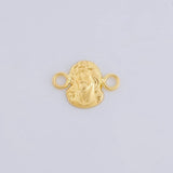 Herraje Rostro de Cristo 0.35g / 1/2 in Oro Amarillo 18K