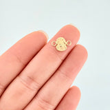 Herraje Rostro de Cristo 0.35g / 1/2 in Oro Amarillo 18K
