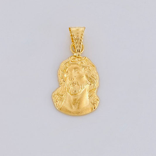 Dije Rostro de Cristo 0.85g / 1 in Oro Amarillo 18K