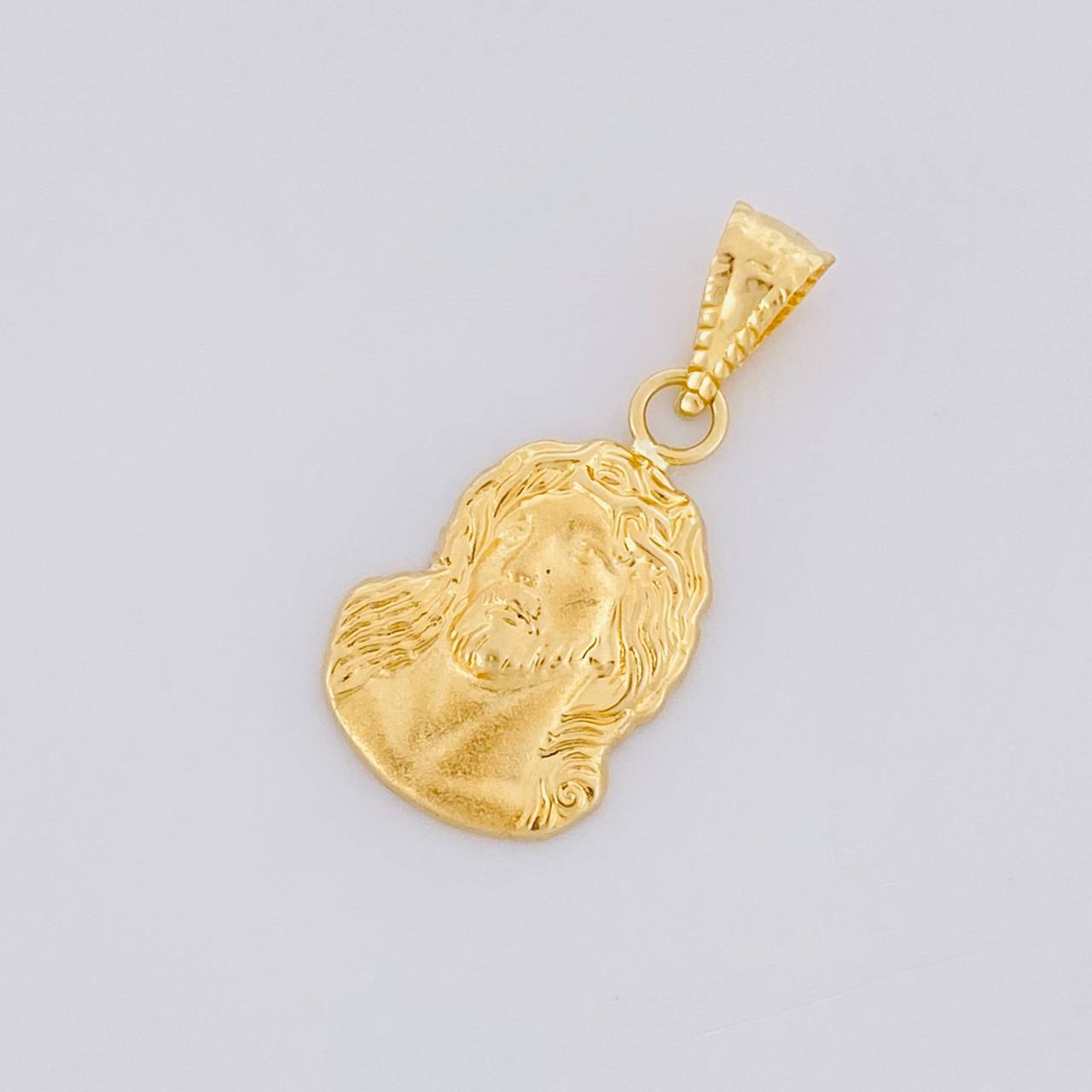 Dije Rostro de Cristo 0.9g / 1 in Oro Amarillo 18K