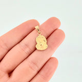 Pendant Face of Christ 0.9g / 1 in Yellow Gold 18K