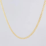 Cadena Cubana 3g / 60cm / 2.4mm Oro Amarillo 18K
