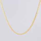 Cadena Cubana 2.05g / 49.7 cm / 2.4mm Oro Amarillo 18K