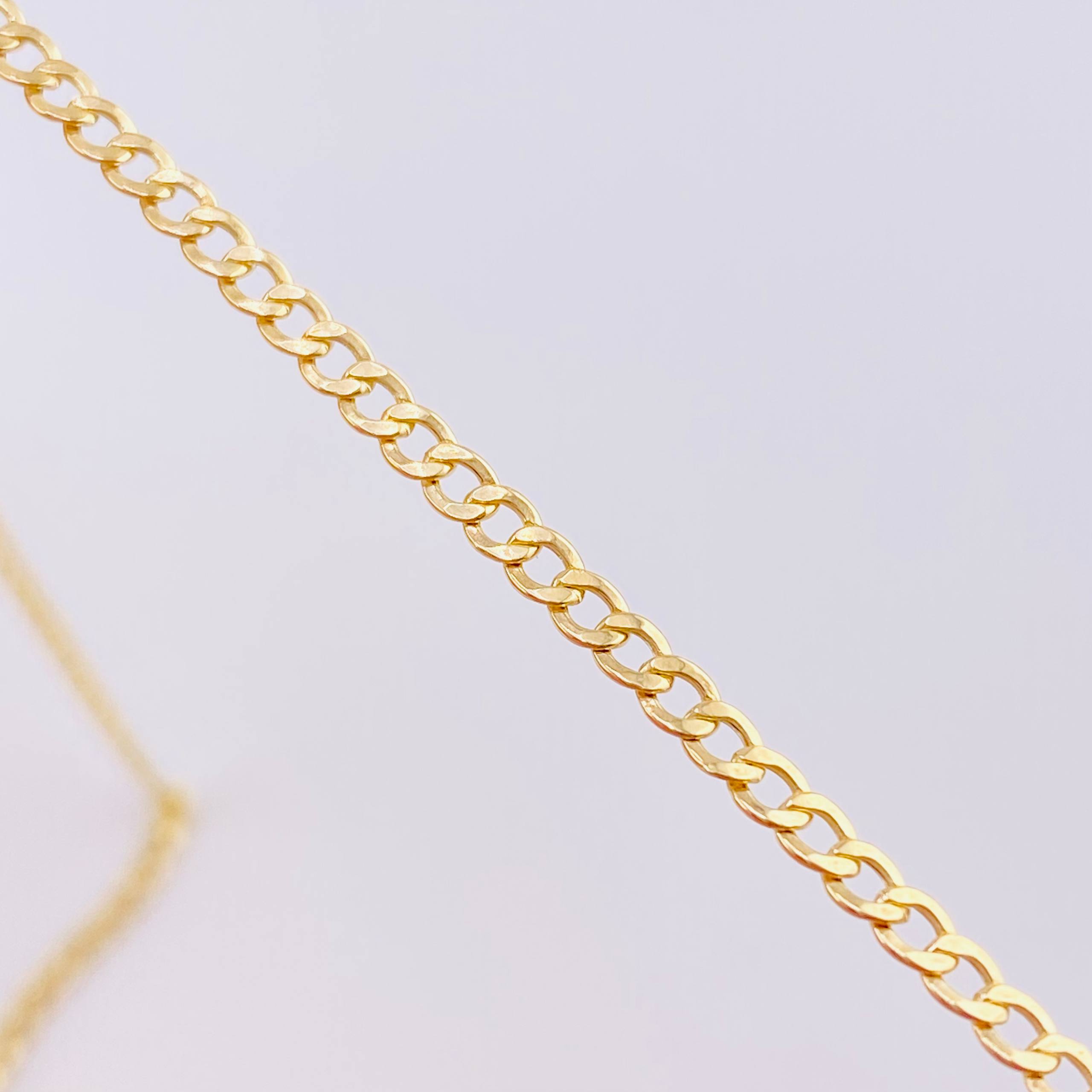 Cadena Cubana 2.05g / 49.7 cm / 2.4mm Oro Amarillo 18K