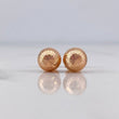 Topos Bola 0.85gr / 7mm Diamantados Oro Rosa 18K $