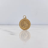 Pendant Virgin of Carmen 1.55gr / 2.7cm / Stamped 18K Yellow Gold &