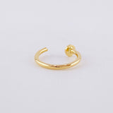 Piercing Earcuff Simulador Circular 0.3 g / 1/2 in Oro Amarillo 18K