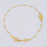 Pulso Denario Virgen Milagrosa 1.7 g / 7 in / 1.8 mm Oro Amarillo 18K