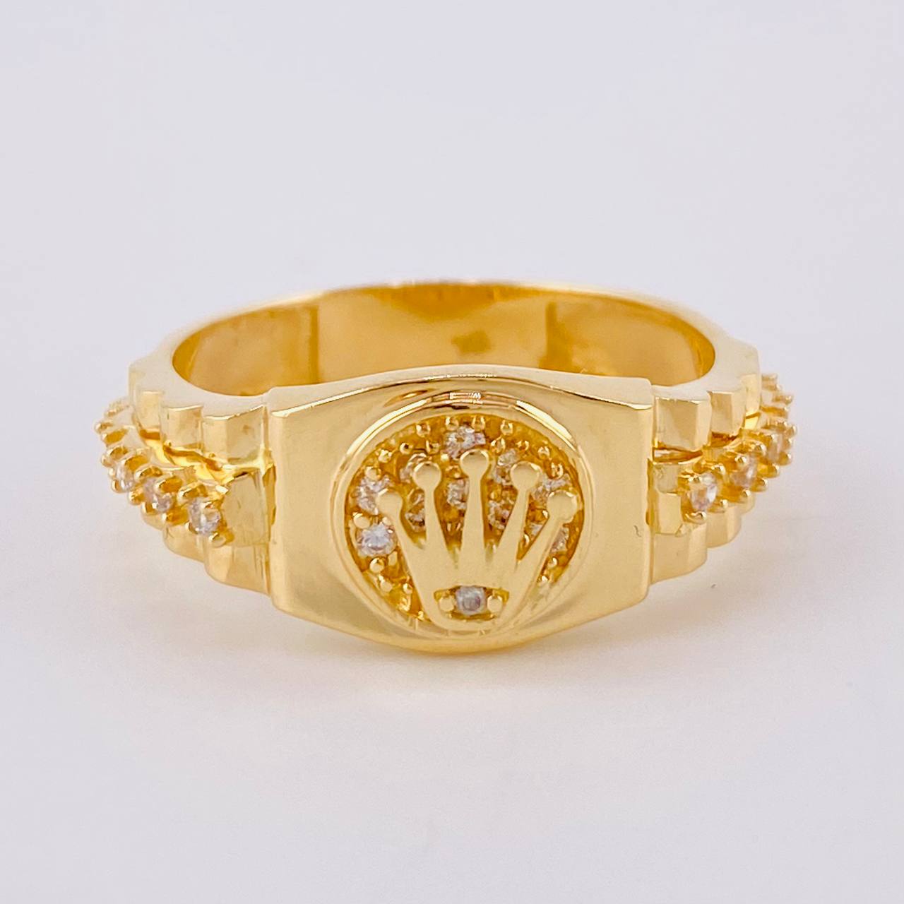 Anillo Correa Corona 4.55gr / T7 / Oro Amarillo 18K ©