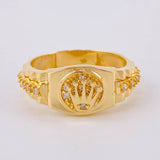 Anillo Correa Corona 4.55gr / T7 / Oro Amarillo 18K ©