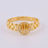 Anillo Correa Corona 2.6 g / T7 1/4 Oro Amarillo 18K
