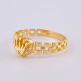 Anillo Correa Corona 2.5gr / T6 1/4 / Oro Amarillo 18K ©