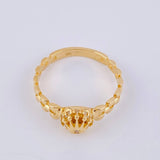 Anillo Correa Corona 2.5gr / T6 1/4 / Oro Amarillo 18K ©