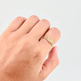 Anillo Correa Corona 2.6 g / T7 1/4 Oro Amarillo 18K