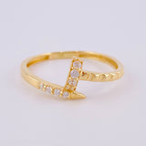 Anillo Clavo 1.55gr / T6 1/2 / Oro Amarillo 18K ©