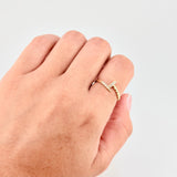 Anillo Clavo 1.6 g / T6 1/4 Oro Amarillo 18K