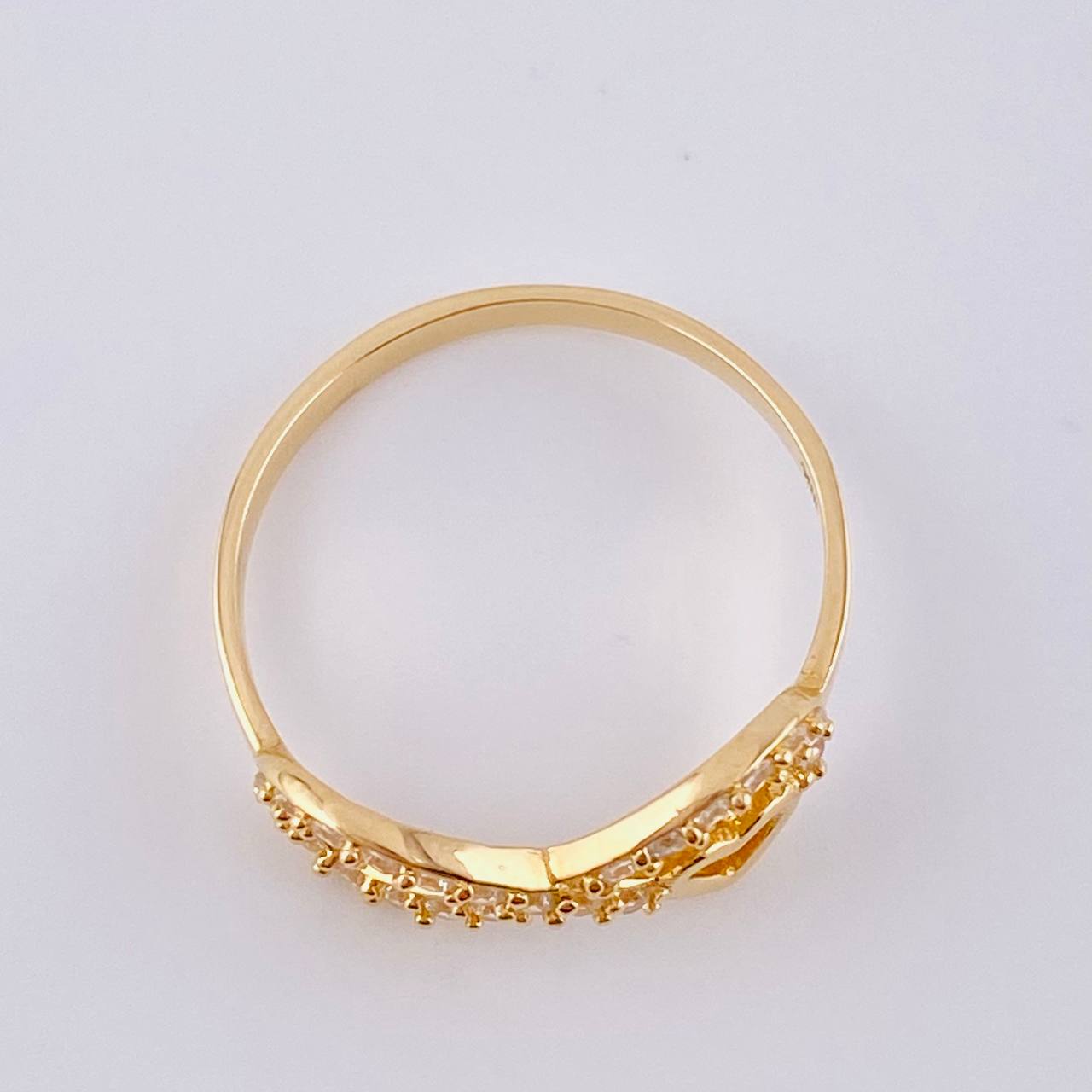 Infinity Heart Ring 1.7gr / T5 1/2 / 18K Yellow Gold *