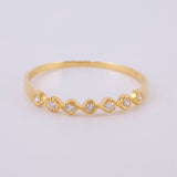 Anillo Burbujas 0.9gr / T6 1/2 / Oro Amarillo 18K *