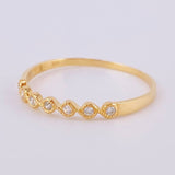 Anillo Burbujas 0.9gr / T6 1/2 / Oro Amarillo 18K *