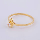 Vendetta Solitaire Ring 1.25gr / T7 1/2 / Yellow Gold 18K ©