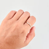 Anillo Baguette Seis Estrellas 1.65gr / T7 1/2 / Oro Amarillo 18K *