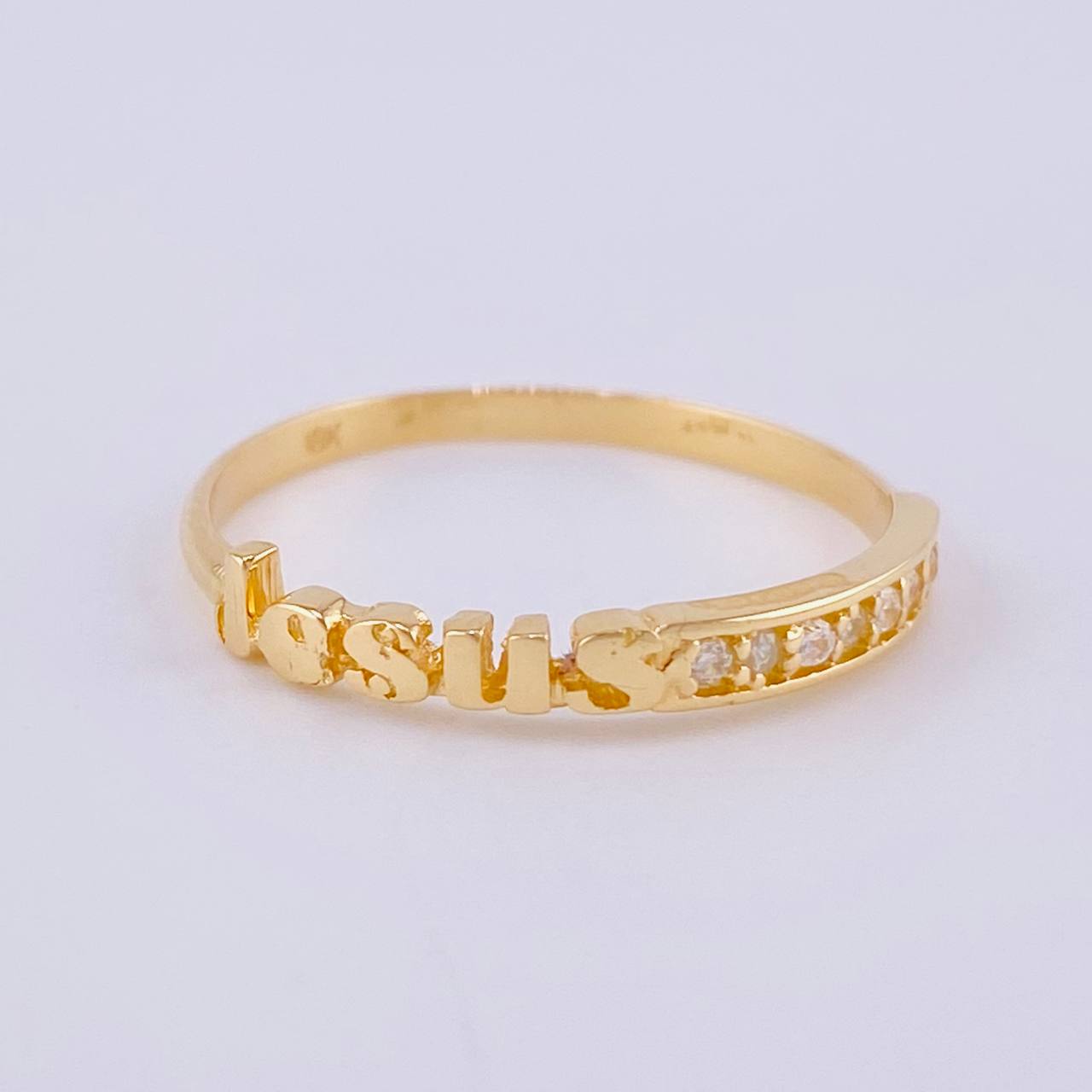 Anillo Jesús 1.45 g / T7 1/2 Oro Amarillo 18K