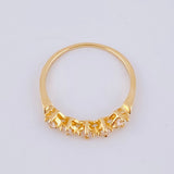 Anillo Estrellas Quintuples 1.35gr / T7 1/2 / Oro Amarillo 18K *