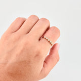 Anillo Estrellas Quintuples 1.35gr / T7 1/2 / Oro Amarillo 18K *