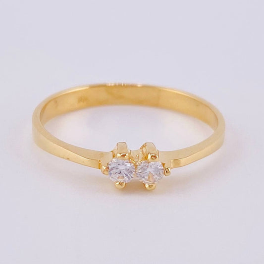 Anillo Binocular 1.65gr / T6 3/4 / Oro Amarillo 18K ©