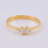 Anillo Binocular 1.65gr / T6 3/4 / Oro Amarillo 18K ©