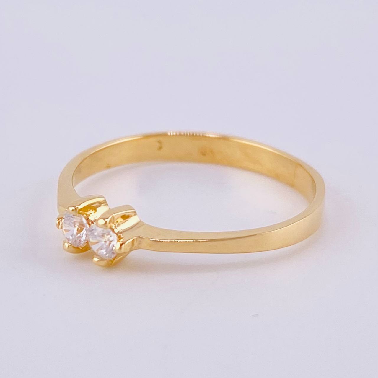 Anillo Binocular 1.65gr / T6 3/4 / Oro Amarillo 18K ©