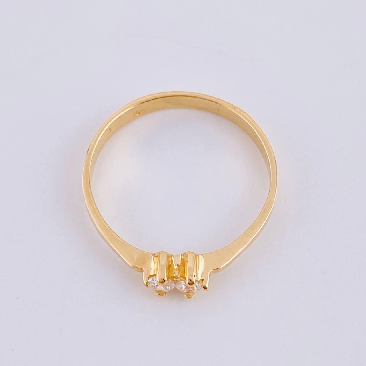 Anillo Binocular 1.65gr / T6 3/4 / Oro Amarillo 18K ©