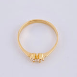 Anillo Binocular 1.65gr / T6 3/4 / Oro Amarillo 18K ©