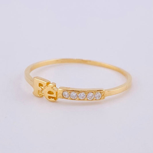 Anillo Fe 1.5 g / T6 Oro Amarillo 18K