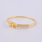Anillo Fé 0.85gr / T7 1/4 / Oro Amarillo 18K ©