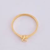 Anillo Solitario 1.4gr / T6 1/2 / Oro Amarillo 18K ©