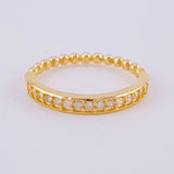 Anillo Carril Burbujas 1.95 g / T4 1/2 Oro Amarillo 18K