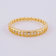 Anillo Burbujas Carril 2gr / T6 1/4 / Oro Amarillo 18K *