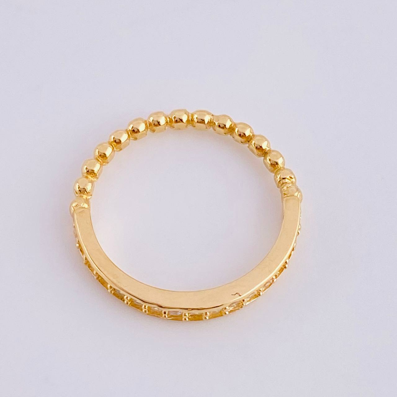 Anillo Burbujas Carril 2gr / T6 1/4 / Oro Amarillo 18K *
