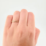 Anillo Burbujas Carril 2gr / T6 1/4 / Oro Amarillo 18K *