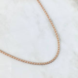 Morse Chain Ice 5gr / 50cm / 1.5mm Two Yellow White Gold +3 18K ©