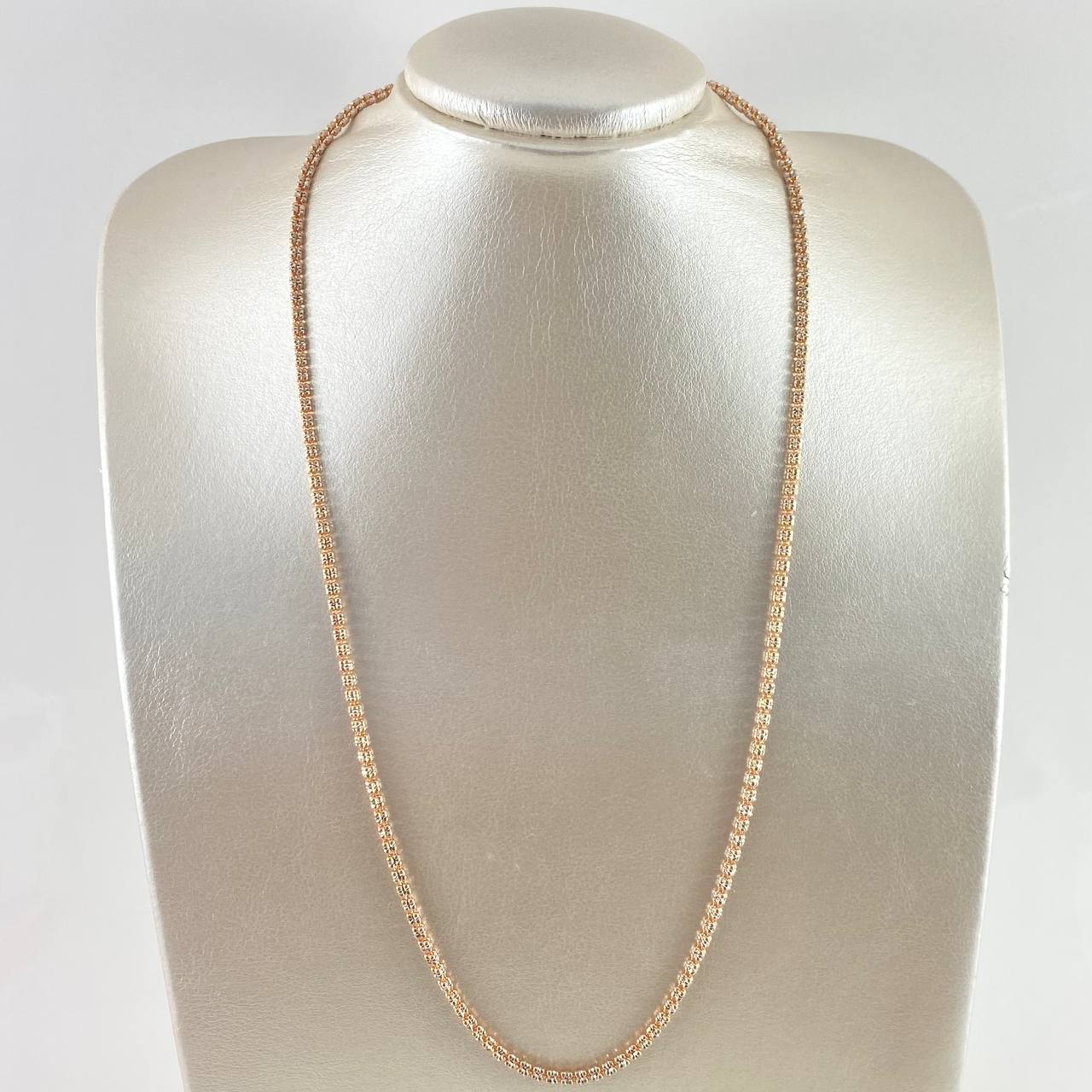 Morse Chain Ice 5gr / 50cm / 1.5mm Two Yellow White Gold +3 18K ©