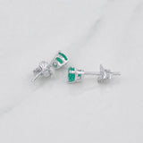 Topos Circulo Esmeralda 60 Pts 0.8 g / in / 4.6 mm Plata 925