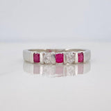 Anillo Acordion Rubi 32 Pts 1.8 g / T7 1/4 Plata 925