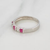 Anillo Acordion Rubi 32 Pts 1.8 g / T7 1/4 Plata 925