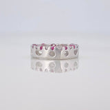 Herraje Corazon Rubi 38 Pts 1.35 g / 1/2 in Plata 925