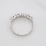 Anillo Acordion Esmeralda 28 Pts 1.55 g / T6 Plata 925