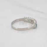Anillo Acordion Esmeralda 28 Pts 1.55 g / T6 Plata 925