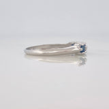Anillo Acordion Zafiro 28 Pts 1.75 g / T7 3/4 Plata 925