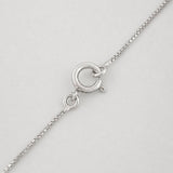 Cadena Cuadrado Esmeralda 1.62 Qts 2.5 g / 19 in / 0.7 mm Plata 925